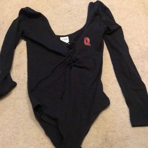 Vs pink Ohio state bodysuit